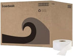 Boardwalk BWK410320 3.2 in. x 525 ft. 2-Ply Septic Safe Jumbo Roll Bathroom Tissue - White (12 Rolls/Carton)