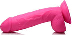8.25 Inch Dildo with Balls - Pink