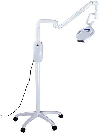 Dental Mobile Teeth Whitening Lamp with 8Pcs LED Cold Blue Light Tooth Whitening Bleaching Accelarator 24W