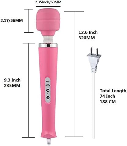 Power Massager Handheld Tool Electric Foot Neck Back Hand Leg Arm Shoulder Muscle Aches for Women Men Therapy Pain Relief Massage Tool Pink Massage
