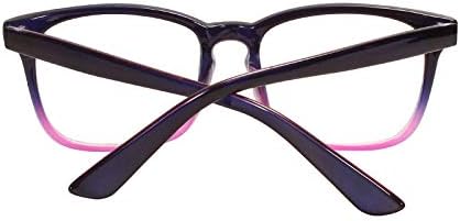 Bestum Plain Glasses Frame for Women Men non prescription Plastic full Frame Clear Lens