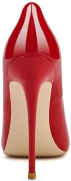 Vujkliy Women's 12CM/4.7IN Stiletto High Heels Fashion Catwalk Pointed Toe Shallow Mouth Shoes