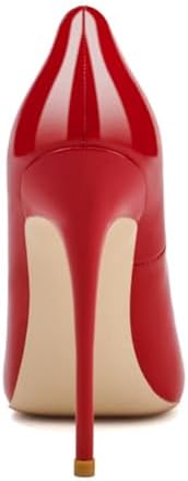 Vujkliy Women's 12CM/4.7IN Stiletto High Heels Fashion Catwalk Pointed Toe Shallow Mouth Shoes