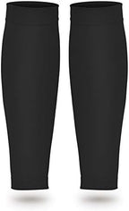 20-30mmHg Graduated Calf Compression Sleeves for Women and Men, Footless Flight Socks for Varicose Veins, Leg Support, Shin Splint, Calf Muscle Swelling(XXL-Black)