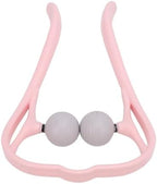 Dual Point Shiatsu Neck Massager Ergonomic Handle Deep Tissue Neck Shoulder Massager for Home Office