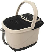 SPA-3549 – SPT Foot Spa Bath Massager w/Motorized Rollers, Tan and Black