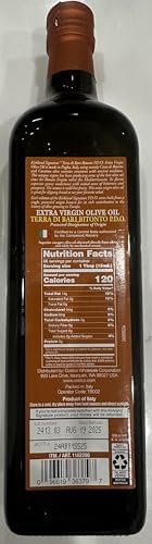 Kirkland Extra Virgin Olive Oil Terra Di Bari Bitonto P.D.O. From Italy 1 Liter