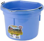 Miller Manufacturing P8FBBERRYBLUE Plastic Flat Back Bucket for Horses, 8-Quart, Berry Blue
