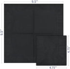 Cocktail Napkins - 600 Count 2-Ply Black Beverage Napkins, 4.75 x 4.75 Inch Folded Napkins Disposable, Paper Napkins for Bar Party Dinner Wedding and Everyday Use