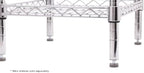 TrueCraftware- Set of 4 Foot and 3/8"-16 Threaded Insert Wire Shelving Unit Post Leveler - Leveler for Metal Storage Shelves Wire Shelving Rack for Precise Height Adjustments Kitchen Storage