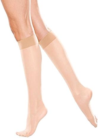 THERAFIRM Women's Sheer Knee Highs with Mild Compression