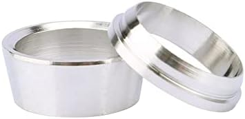 Stainless Steel 304 Compression Tube Fitting, Sleeve 1/2" Tube OD Double Ferrule Ring（Pack of 10 Pairs)