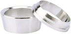 Stainless Steel 304 Compression Tube Fitting, Sleeve 1/2" Tube OD Double Ferrule Ring（Pack of 10 Pairs)