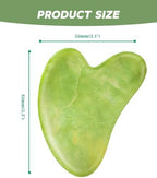Boncun Jade Gua Sha Facial Tools for Face Massager Stones, Skincare and Body Massage Tools, Sculpting (Green)
