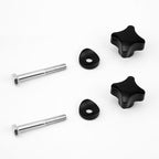 2 Sets Rollator Walker Replacement Arm Adjustment Knobs, Comfortable Universal Parts for Drive Rollator (Black), Medium
