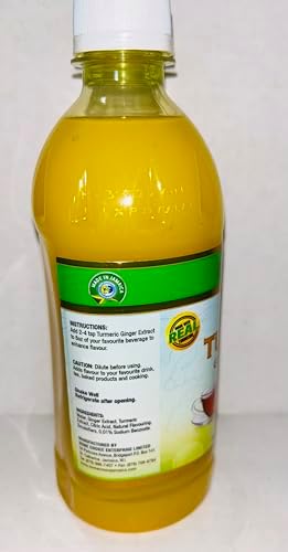 (3 16 oz bottles) Home Choice Jamaican Turmeric Ginger Extract, 16 fl oz, Natural Flavoring