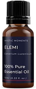 Mystic Moments | Elemi Essential Oil 10ml - Pure & Natural Oil for Diffusers, Aromatherapy & Massage Blends Vegan GMO Free
