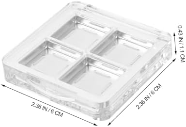2pcs Makeup Organizer Diy Eyeshadow Palette Stylish Lipstick Storage Box for Daily Use and Special Occasions