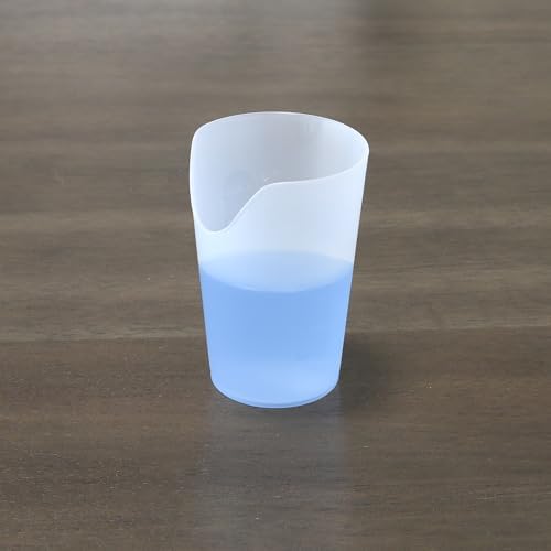HealthSmart 4 oz. Nosey Cups for Adults - 3 Pack, Adult Sippy Cup, Autism Friendly, Dysphagia, Special Needs, Parkinsons and Occupational Therapy Tools, Elderly Assistance Products