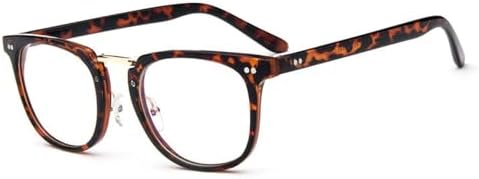 QYAJS Eyeglass Replacement Temple Legs Plastic Glasses Replacement Arm for Glasses Sunglasses Leopard Print Color (Double-tooth Hinge)