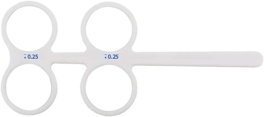 Top Brand 4 Lens Plastic Optical Flipper Ophthalmic Holder Eye Trainer occluder Optometry Equipment (Color : 0.50)