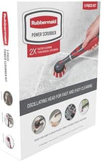 Rubbermaid Reveal Power Scrubber 5-Piece Kit, Cordless Electric Battery Powered Spin Scrub Brush, Water Resistant, for Home/Kitchen/Bathroom/Grout/Tile/Shower/Tub