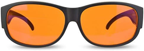Spectra479 - Fit Over 99.9% Blue Light Blocking Glasses for Sleep - Amber Nighttime Eyewear - Turn your Prescription & Reading Glasses Into World-Class Blue Blockers