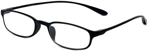 Calabria 718 Flexie Oval Reading Glasses Men/Women Bendable Single Power Readers Flexible Lightweight Durable TR-90 Frame