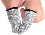 FOMIYES 3 Pairs Anti-Cut Fingertip Protector Protectors Guards Anti-Cutting Sleeve Reusable Covers Thumb Sleeve Cut Resistant Covers