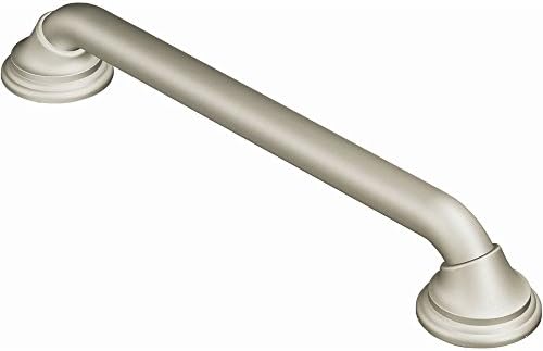 Moen Ultima Brushed Nickel Bathroom Safety 36-Inch Designer Bathroom Grab Bar with Curl Grip for Handicapped or Elderly, R8736D3GBN