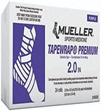 Mueller TapeWrap Premium Purple - 5cm x 5.4m Pack of 24 Rolls