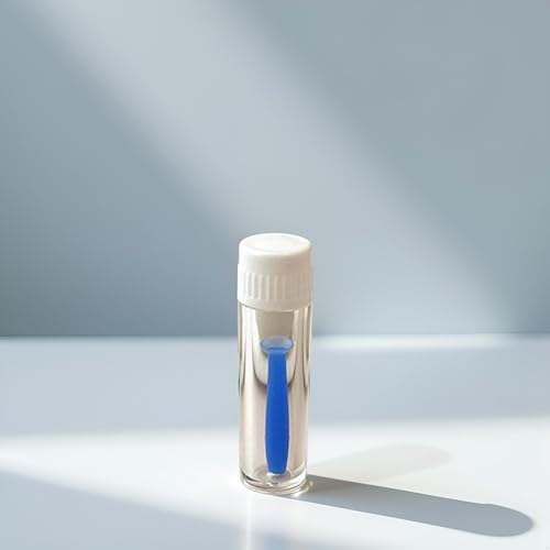 1Pc Blue Soft Silicone Contact Lens Insertion Tool Easy Plunger Remover Soft and Hard Lenses Multifunction Portable Tool Supplies Contact Lens Applicator Contact Lens Care