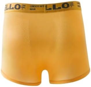 Men's Mesh Ice Silk Underwear Box Briefs Breathable Underwear Trunks Underpanties Multipacks