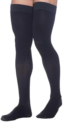 Sigvaris Dynaven 972 Access Men's ClosedToe Thigh Highs 20 30 mmHg Short Black XL Short 972NXLM99