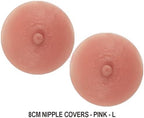 8cm Reusable Silicone Nipple Covers, Realistic Stick‑on Adhesive Nipple Pads Invisible Nipple Protectors