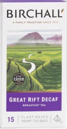 Birchall - Decaffeinated Great Rift Breakfast Tea 15 count