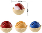 Pet Hair Remover Laundry Ball, 3 Pack Reusable Washing Machine Hair Catcher, Reusable Clothes Anti-Winding Adsorption Hair Catcher, Blue/Red/Yellow, 3.15 x 2.7 inches