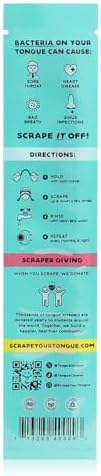 ScrapeYourTongue - #1 Daily Tongue Scraper for Oral Health. 100% Recyclable, Reusable, and Gag Proof Tongue Cleaner (1 Count (Pack of 1))