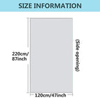 50 Pieces Disposable Plastic Sheeting,for Body Wrap Used Inside a Far Infrared Sauna Blanket,47"" x86 PE (Thicken 50 Pcs),1/50
