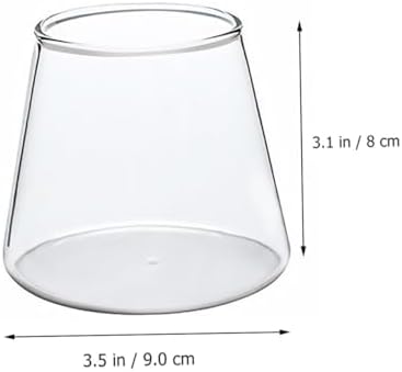 OUNONA Heat Resistant Transparent Glass Water Cup Portable Milk Juice Mug Cold Heat Resistant Beer