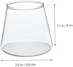 OUNONA Heat Resistant Transparent Glass Water Cup Portable Milk Juice Mug Cold Heat Resistant Beer