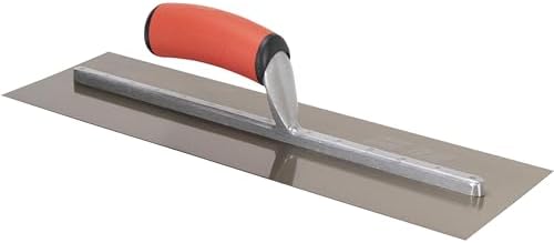WALBOARD TOOLS 16 x 5 Inch Stainless Steel Plastering Trowel, Soft Handle, 046-016