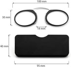 Armless Thin Reading Glasses - Clip on Nose Readers Mini Slim Lightweight for Men Women
