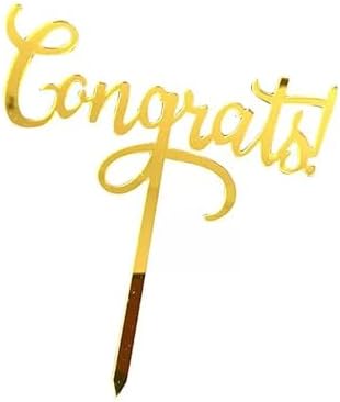 Congratulations Cake Topper - Congrats Cake Topper - Graduation,Wedding,Retirement,Birthday,Anniversary,Celebration Party Decorations