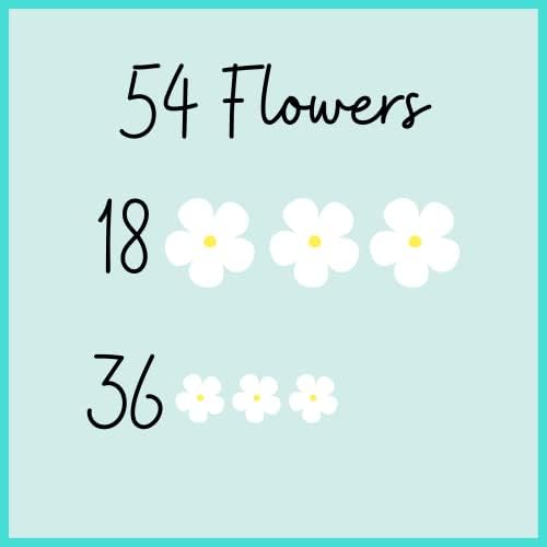 Royal Icing Blossoms | Mini Edible Flowers | Edible Roses | White Wedding Flowers | Cake Sprinkles | Bulk Sprinkle Mix | by Simply Sucré (54 Flowers, White Blossoms)
