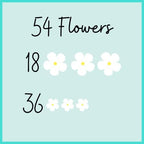Royal Icing Blossoms | Mini Edible Flowers | Edible Roses | White Wedding Flowers | Cake Sprinkles | Bulk Sprinkle Mix | by Simply Sucré (54 Flowers, White Blossoms)
