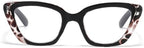 LJCZKA Cat Eye Blue Light Blocking Glasses Women Computer Eyeglasses Anti Eyestrain Anti Glare Cateye Thick Frame Glasses
