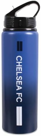 Chelsea F.C. Unisex Team Merchandise 750ml Aluminium Fade Bottle, White, One Size UK