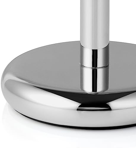Perfecto Deluxe Chrome Razor and Brush Stand - The Best Safety Razor Stand. This Will Prolong The Life of Your Shaving Brush, metal