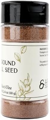 Olive & Vine Ground Dill Seed, Earthy Flavor, For Pickling & Dressings, Rich Tradition, Authentic Taste, For Global Recipes (2.4 Ounce)